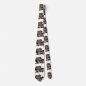 ミイラとベビーのカピバラ ネクタイ (正面)
