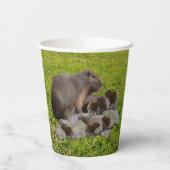 ミイラとベビーのカピバラ 紙コップ (裏面)