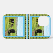 ミイラとベビーのガロウェイ牛 Case-Mate iPhoneケース (裏面 (横))