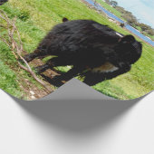 ミイラとベビーガロウェイ牛、ギフトラップ ラッピングペーパー (角)