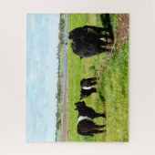 ミイラとベビーガロウェイ牛、ジグソーパズル ジグソーパズル (縦)