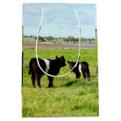 ミイラとベビーガロウェイ牛、抱き枕 ミディアムペーパーバッグ (正面)