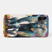 ミイラとベビーゾウのカラスプラッシュ。 Case-Mate iPhoneケース (裏面(横))