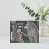 ミイラと人狼ビールファンタジーはがき ポストカード (スタンド正面)