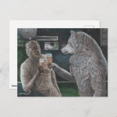 ミイラと人狼ビールファンタジーはがき ポストカード (正面/裏面)