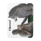 ミイラと人狼ビールファンタジー磁石 マグネット (縦)