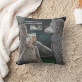 ミイラと人狼ビール装飾用クッション クッション (ブランケット)