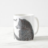 ミイラと人狼ビール飲み応援マグ コーヒーマグカップ (正面右)