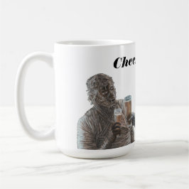 ミイラと人狼ビール飲み応援マグ コーヒーマグカップ