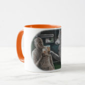 ミイラと人狼ファンタジーアートコーヒーマグ マグカップ (正面左)