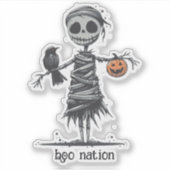 ミイラのかかし シール (正面)