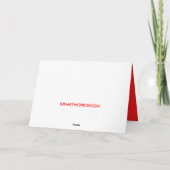 ミイラのクリスマスカード シーズンカード (裏面)