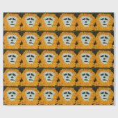 ミイラのスカル ラッピングペーパー (フラット)