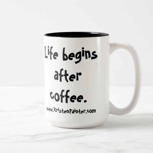 ミイラのダイナーのマグ ツートーンマグカップ (右)