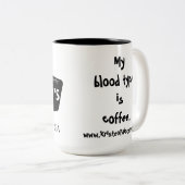 ミイラのダイナーのマグ-血液型 ツートーンマグカップ (正面右)