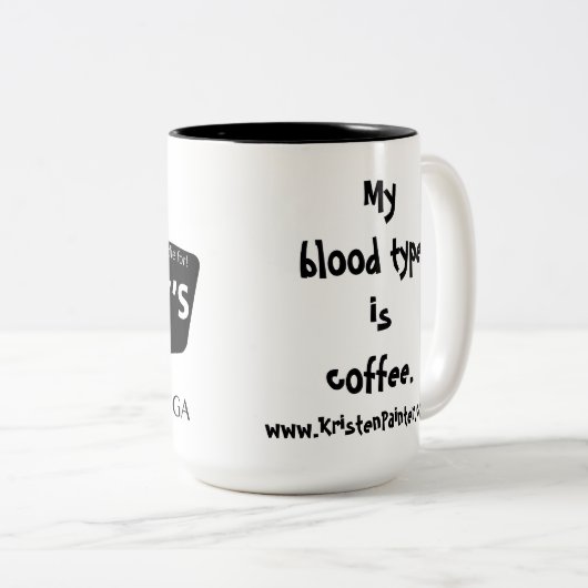 ミイラのダイナーのマグ-血液型 ツートーンマグカップ (正面右)