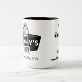 ミイラのダイナーのマグ-血液型 ツートーンマグカップ (中央)