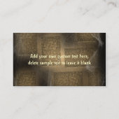 ミイラのハロウィンのおもしろいな衣裳 名刺 (裏面)