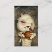 ミイラのハロウィンのおもしろいな衣裳 名刺 (正面)