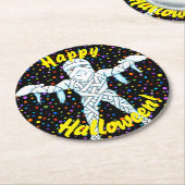 ミイラのハロウィーンのコースター ラウンドペーパーコースター (アングル)