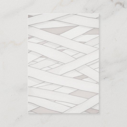 ミイラのハロウィーンの赤ちゃんシャワーおむつラッフル エンクロージャーカード (裏面)