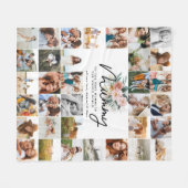 ミイラのプレゼント写真数々の美しいフローラ フリースブランケット (正面(横))