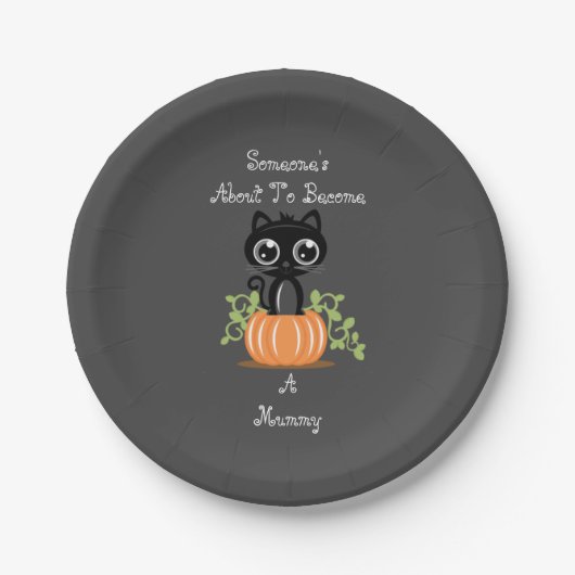 ミイラのプレートになる約誰か ペーパープレート (正面)