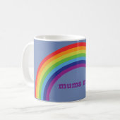 ミイラのマグのモダンの虹 コーヒーマグカップ (正面左)