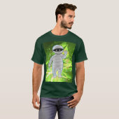 ミイラのモリス・オン・グリーン Tシャツ (正面フル)
