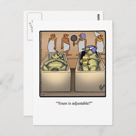 ミイラのユーモアのはがき ポストカード (正面/裏面)