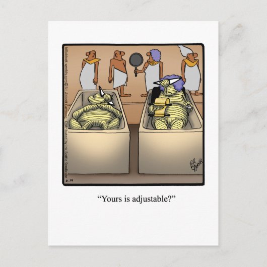 ミイラのユーモアのはがき ポストカード (正面)