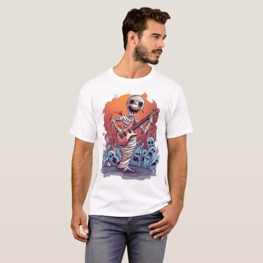ミイラのロック・スター Tシャツ (正面フル)