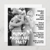 ミイラの仮面舞踏会のハローウィンパーティの招待状 招待状 (正面/裏面)