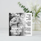 ミイラの仮面舞踏会のハローウィンパーティの招待状 招待状 (スタンド正面)