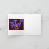 ミイラの単語のびっくりパーティのハロウィンの招待状 招待状 (内部)