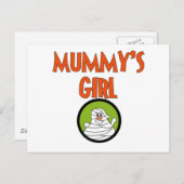 ミイラの女の子Tシャツとプレゼント ポストカード (正面/裏面)