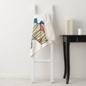 ミイラの格好をした漫画のステゴサウルス。 シェルパブランケット (インサイチュ)