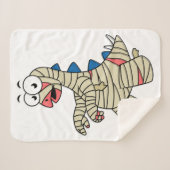 ミイラの格好をした漫画のステゴサウルス。 シェルパブランケット (正面(横))