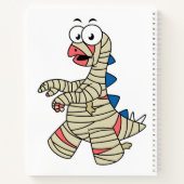 ミイラの格好をした漫画のステゴサウルス。 ノートブック (裏面)