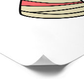 ミイラの格好をした漫画のステゴサウルス。 ポスター (角)