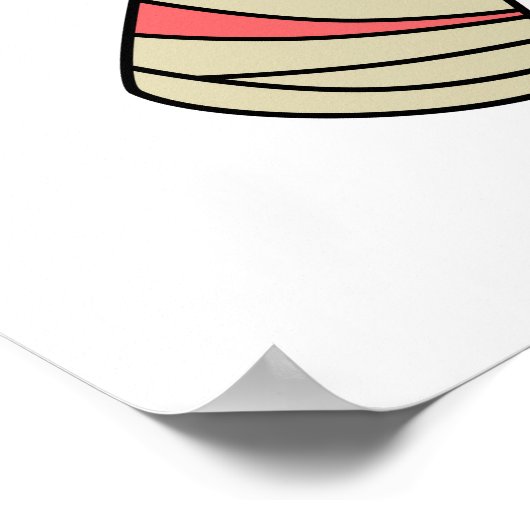 ミイラの格好をした漫画のステゴサウルス。 ポスター (角)