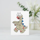 ミイラの格好をした漫画のステゴサウルス。 ポストカード (スタンド正面)