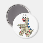 ミイラの格好をした漫画のステゴサウルス。 マグネット (正面/裏面)