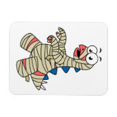 ミイラの格好をした漫画のステゴサウルス。 マグネット (横)