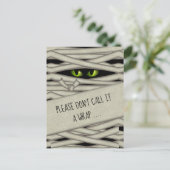 ミイラの目ハロウィーンそれをラップグリーンID685 ポストカード (スタンド正面)