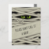 ミイラの目ハロウィーンそれをラップグリーンID685 ポストカード (正面/裏面)