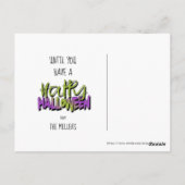 ミイラの目ハロウィーンそれをラップグリーンID685 ポストカード (裏面)