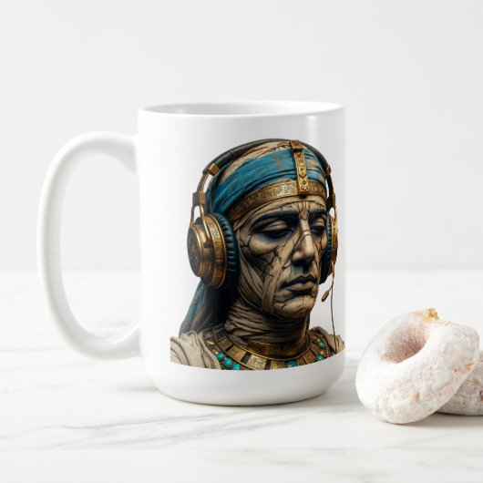 ミイラの目覚め - 古代エジプト コーヒーマグ コーヒーマグカップ (ドーナツ)