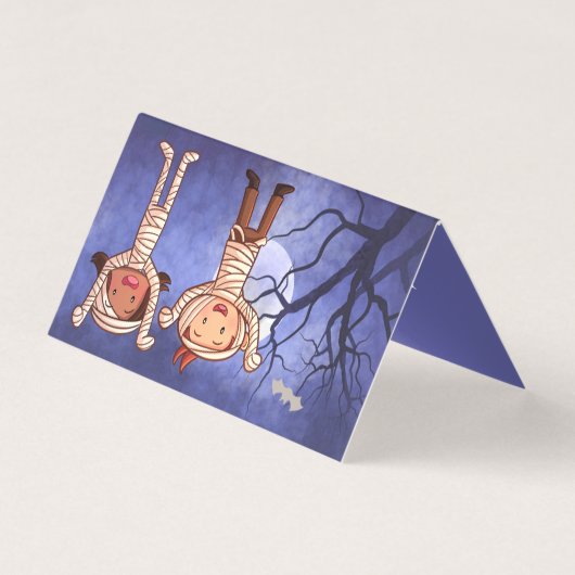 ミイラの衣装かわいい漫画の子供たちの教室 (裏面)