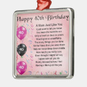 ミイラの詩-第40誕生日 メタルオーナメント (左)